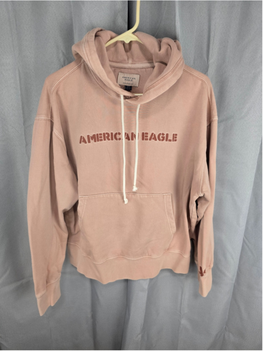 Women's American Eagle Relaxed Fit Hoodie, Size M, Pink